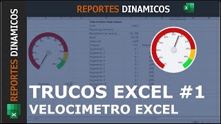 Como hacer grafico velocimetro excel  TRUCOS EXCEL 1 [upl. by Yenobe]