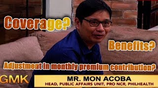 Adjustment in monthly premium contribution benefits coverage  PhilHealth [upl. by Fernanda]