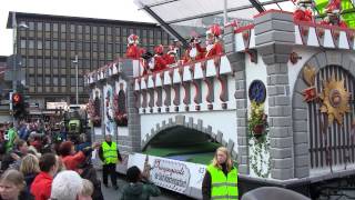 Veilchendienstagszug Mönchengladbach 04 März 2014 Teil 88 Bahnhof [upl. by Kraska]