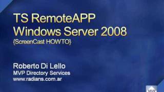 Terminal Server RemoteAPP Windows Server 2008 HOWTO [upl. by Isacco]