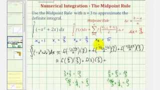 Ex 2 Numerical Integration  The Midpoint Rule Fractions [upl. by Donoghue]