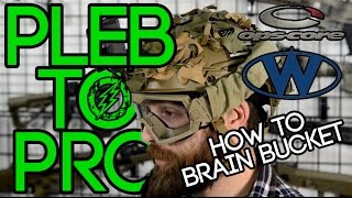 Pleb to Pro  How to Airsoft Brain Bucket Helmet [upl. by Norga929]