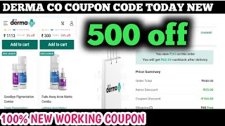 derma co coupon code today new  the derma co coupon code [upl. by Nollie]