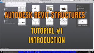 Introduction to Autodesk Revit Structures  Beginners tutorial [upl. by Brote]