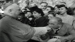 HD Historic Archival Stock Footage Cardinal Spellman Honors Mother Cabrini 1946 [upl. by Naugan424]