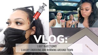 DAILY VLOG I GOT INJECTIONS  LUXURY UNBOXING  STARBUCKS OMBRE DRINK  Briana Monique [upl. by Anivahs]