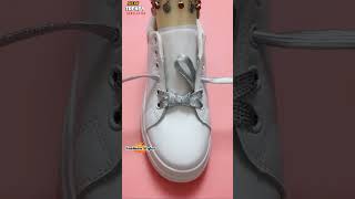 Best way to tie shoe laces shorts shoeslacestyles [upl. by Laenahtan]