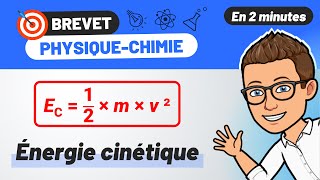 Calculer lénergie cinétique 🎯 BREVET PHYSIQUE CHIMIE  3e [upl. by Flavian474]