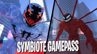 SYMBIOTES So I Bought The Symbiote Gamepass in This Roblox Spiderman Game WebVerse [upl. by Htomit796]