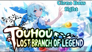 Touhou lost branch of legend Cirno BOSS fight [upl. by Eelegna59]