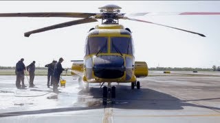 Lift Off BP Offshore Employees Helicopter Commute [upl. by Baron]