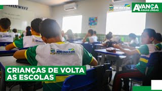 CRIANÇAS DE VOLTA AS ESCOLAS PREFEITURA DE ÁGUAS LINDAS [upl. by Seaver]