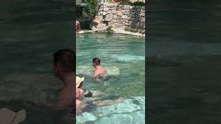 Pamukkale Cleopatra Pool Summer Holiday Beautiful Day pamukkale [upl. by Atled]