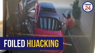 WATCH Durban driver outmanoeuvres armed hijackers [upl. by Corette]