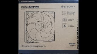 Endorfy Stratus 120 PWM EY4A007 PWM Fan Review Pt 1 [upl. by Hilliary353]