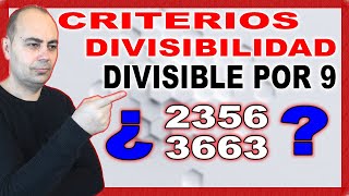 💥CRITERIOS DE DIVISIBILIDAD DEL 9 SÚPER FÁCIL 💥 Múltiplos y Divisores 💥 Primaria 31 [upl. by Loux]