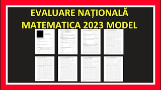 EVALUARE NATIONALA 2023 MATEMATICA MODEL REZOLVARE EXAMEN CLASA 8 MATEMATICA SUBIECTE EVALUARE 2023 [upl. by Atinehs]