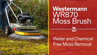 Westermann WR870 Moss Brush  Chemical and Water Free Moss Removal [upl. by Lavud999]