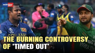 ICC World Cup 2023 Angelo Mathews becomes the first cricketer in history to be deemed ‘timed out’ [upl. by Doscher]