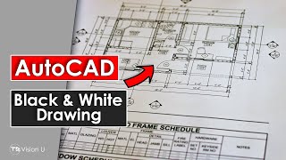 How to print BLACK amp WHITE in AutoCAD 2023 [upl. by Ecirtemed20]