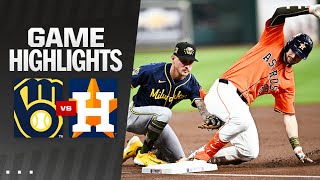 Brewers vs Astros Game Highlights 51724  MLB Highlights [upl. by Gnilrad]