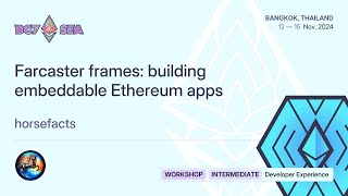 Farcaster frames building embeddable Ethereum apps [upl. by Ritz]