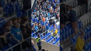 Peterborough supporters and players at St Andrews v Birmingham City [upl. by Adehsar]