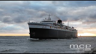 SS Badgers Final 2024 Arrival in Ludington [upl. by Antipas]