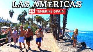 TENERIFE  PLAYA DE LAS AMÉRICAS  This is the Current Atmosphere 🥵​ 4K Walk ● October 2024 [upl. by Pinebrook674]