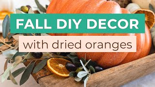 5 Fall DIY Ideas with Dried Orange Slices  Fall DIY Collab [upl. by Ellissa]