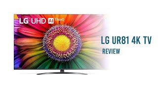 InDepth Review LG UR81 4K TV  Features Performance amp Value [upl. by Nnep855]