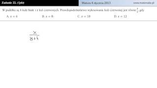 Zadanie 22  matura próbna 4 styczeń 2013 [upl. by Swayne]