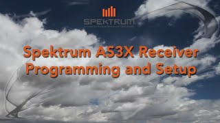 Spektrum AS3X Step 1 Transmitter Setup Initial Setup [upl. by Hada]