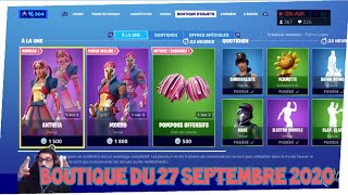 NOUVEAU SKINS quotANTHEIAquot et quotMORROquot Boutique FORTNITE du 27 septembre item shop september 27 [upl. by Ayanaj]