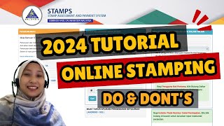 Complete Online Stamping Malaysia 2024  Do amp Donts E Stamping  Tenancy Agreement Bahasa Melayu [upl. by Suehtomit]