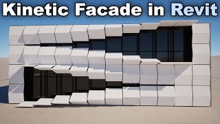 Parametric Kinetic Facade in Revit Tutorial [upl. by Eleph112]