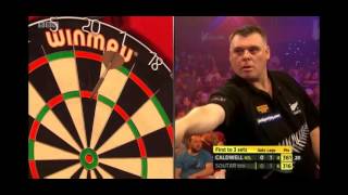 Craig CC Caldwell v Alan Soutar Lakeside World Darts 2016 [upl. by Ghassan]