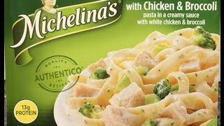 Michelina’s Fettuccine Alfredo with Chicken amp Broccoli Review [upl. by Kalmick]