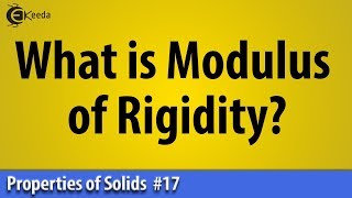 What is Modulus of Rigidity  Properties of Solid  Basic Physics [upl. by Atilrak127]