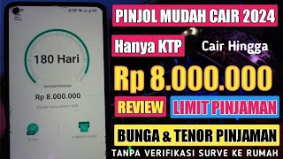 Pinjaman Online Limit Besar Tenor Panjang Mudah Cair 2024  Syarat Hanya KTP Langsung Cair [upl. by Pace]