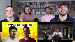 Jordindian  Types Of Cooks REACTION [upl. by Ayotan]