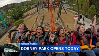 Dorney Park opens for 2024 season along with new Iron Menace rollercoaster [upl. by Naitsirt]