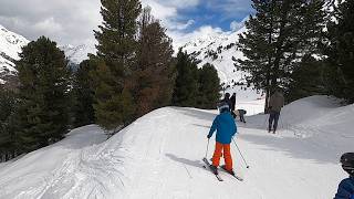 OOPS Fall Skiing FAMILY SKI PARK Obergurgl Austria GoPro HD POV  April 2024 Skiing [upl. by Maclaine]