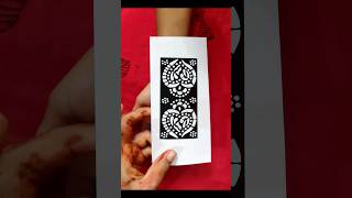 Beautiful stencil mehandi design mehndi hennadesign [upl. by Ettennat]