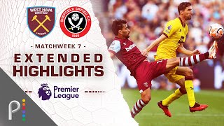 West Ham United v Sheffield United  PREMIER LEAGUE HIGHLIGHTS  9302023  NBC Sports [upl. by Gelasius]