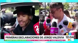 Valdivia habló a la salida de su departamento y es visitado por Daniela Aránguiz  Tu Día  Canal 13 [upl. by Snej]