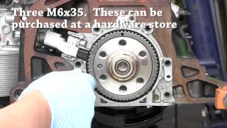 DIY rear main seal RMS replacement for VW and Audi 4 cyl engine T10134 required for mk5 mk6 [upl. by Liagibba618]