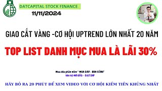 VNINDEX  DAT CAP  Top List Danh Mục Mua Lãi 30 [upl. by Monetta]