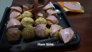 Baking Ham and Cheese Bread for the Family [upl. by Ruff]