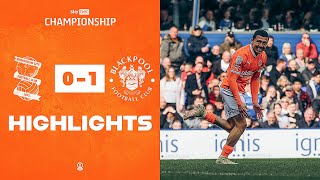 Highlights  Birmingham City v Blackpool [upl. by Yenaiv]